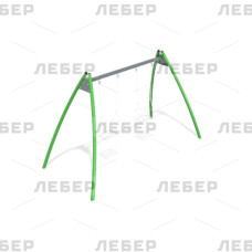 Двойная рама качелей металлических без подвесов