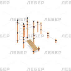 Спортивный комплекс ЛГВО-429.1 (Нержавеющая сталь)
