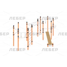 Спортивный комплекс ЛГВО-427 (Нержавеющая сталь)