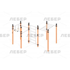 Спортивный комплекс ЛГВО-424 (Нержавеющая сталь)